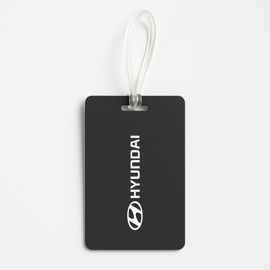 Hyundai Branded Silicone Luggage Tag – Durable Travel Accessory