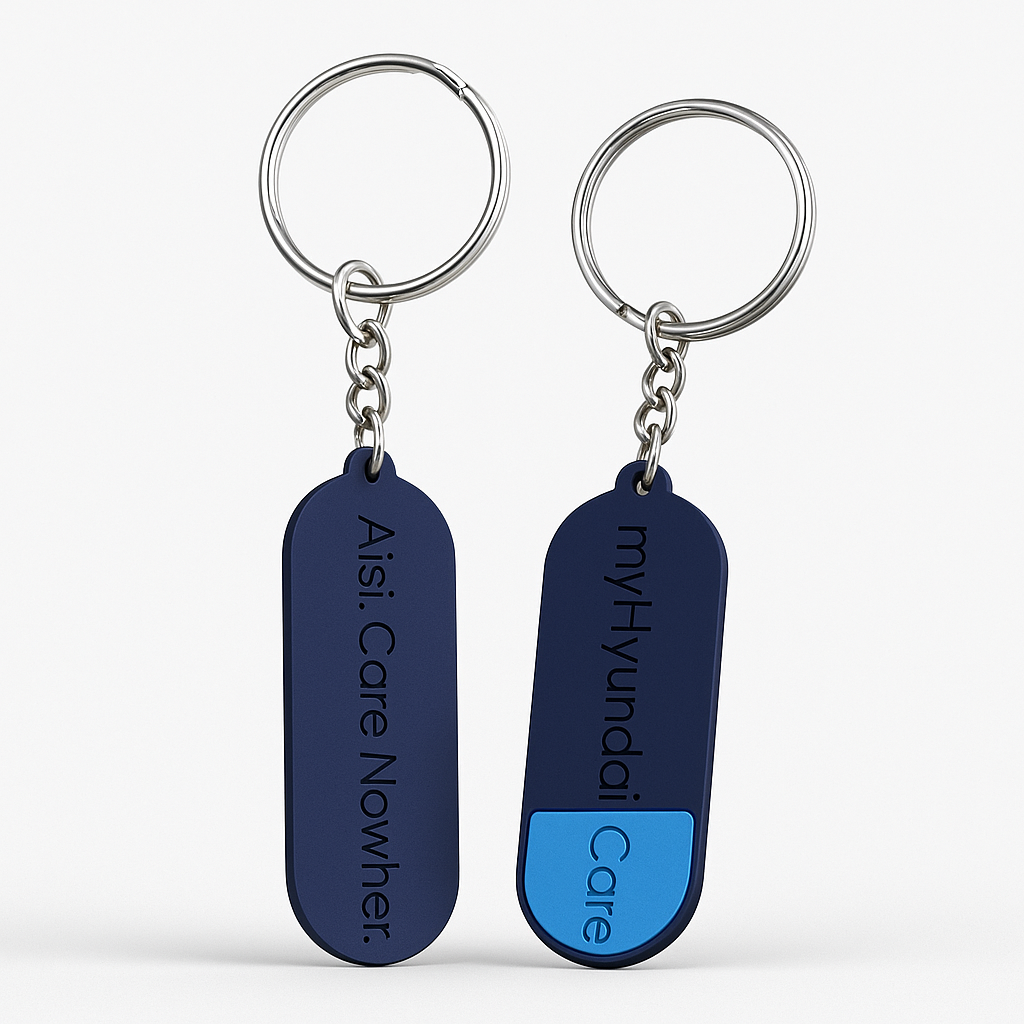 Premium Silicone Double-Sided Keychain – Durable & Stylish Design