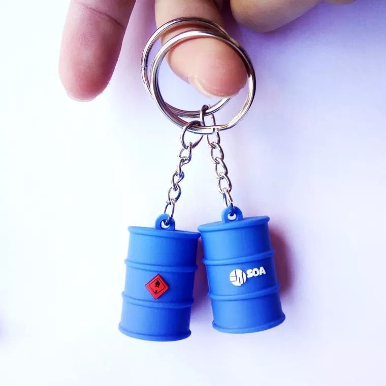 Customized Rubber Silicone Keychain